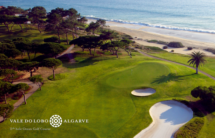 Eleventh hole of the Vale do Lobo Ocean Golf Course near the beach