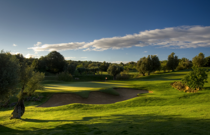 Sand bunker in the Vale da Pinta Golf Course